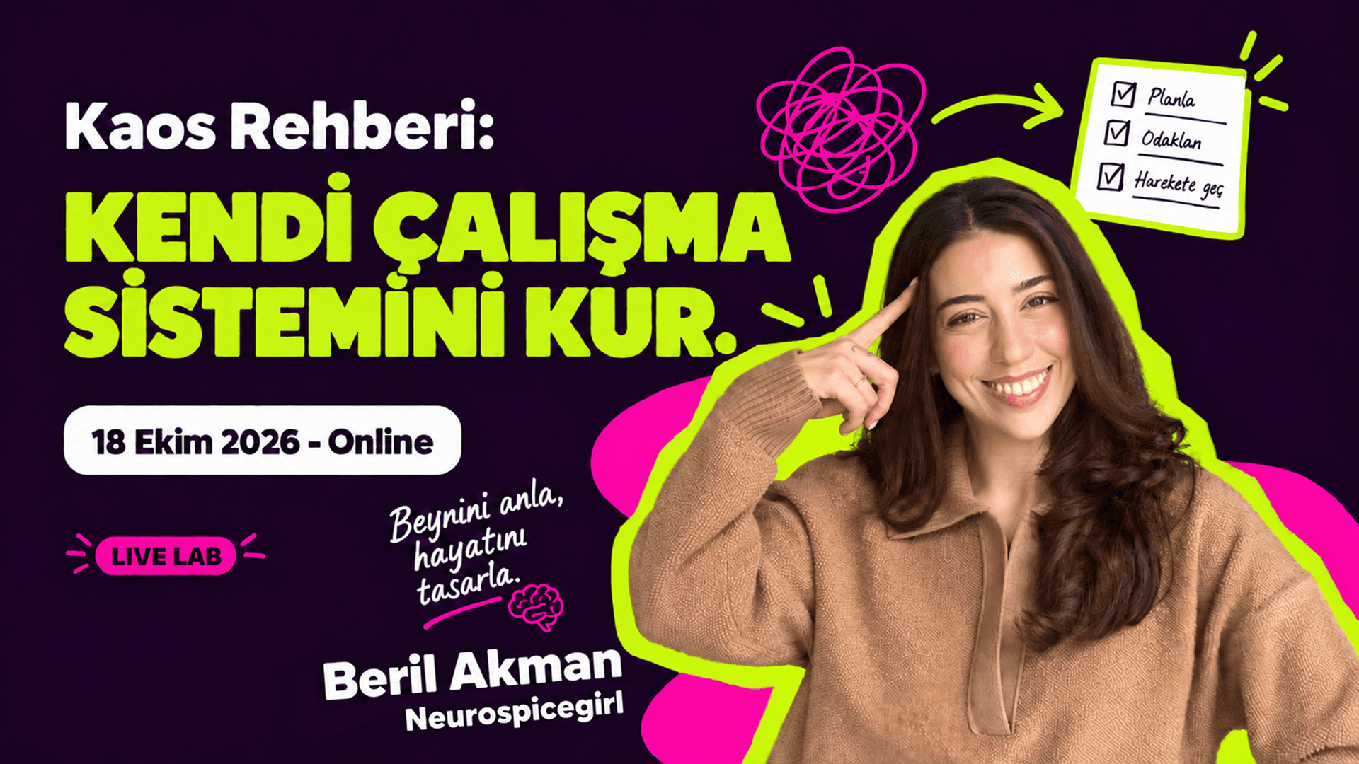 Kaos Rehberi: Kendi Çalışma Sistemini Kur. Live Lab